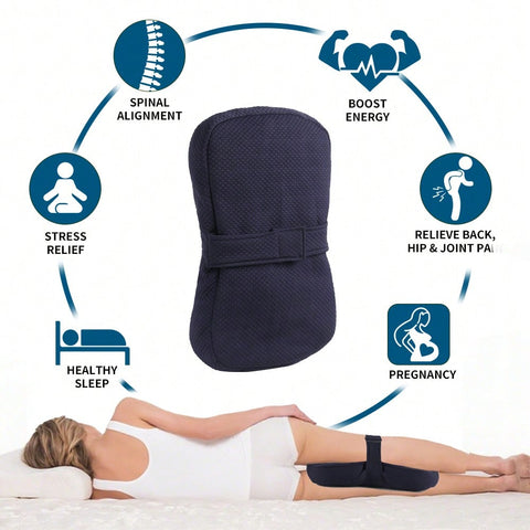 1pc Adjustable Knee Pillow, Suitable For Side Sleepers Back, Leg, Hip And Joint Pain Relief, Lightweight Design, Slow Rebound Side Sleeping Pillow/Leg Pillow